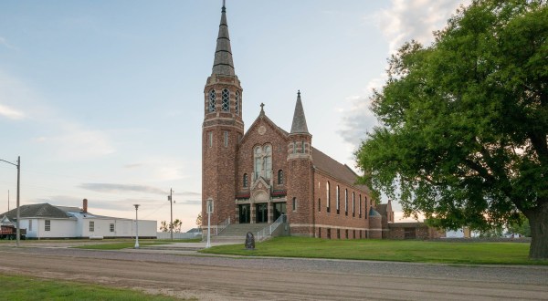 The Tiny Town Of Hague, North Dakota Is Hiding A Massive And Beautiful Church