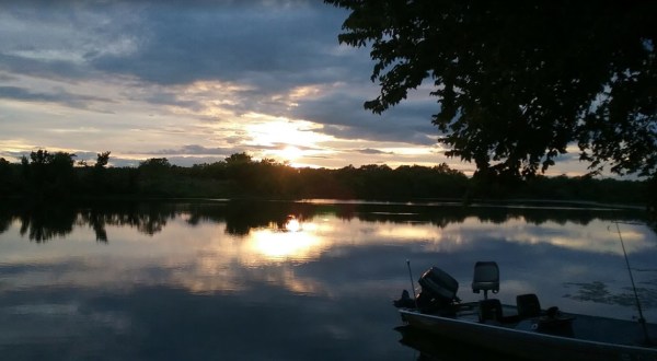 Relax With A Weekend Of Boating, Fishing, And Watching The Sunset At Wilson State Fishing Lake In Kansas