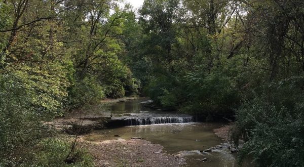 A Short But Beautiful Hike, Seven Mile Creek Trail Leads To A Little-Known Waterfall In Kansas