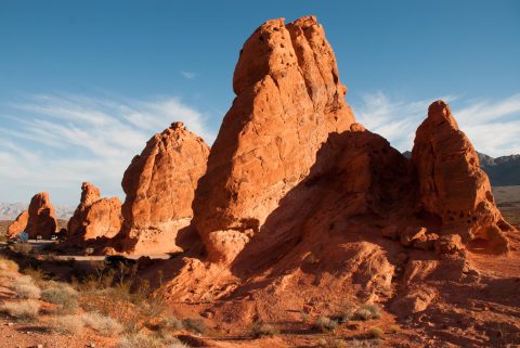 The Seven Sisters In Nevada's Valley Of Fire State Park Are A Fantastic Roadside Stop