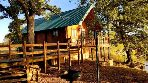 Settle Into A Cozy Cabin When You Stay Overnight At The Forested Cross Timbers State Park In Kansas