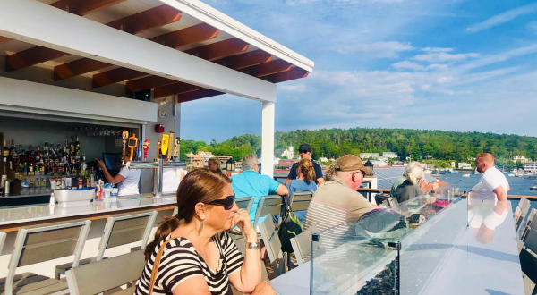 Take In An Unbeatable Bird’s Eye View Of The Entire Harbor At The Tugboat Restaurant In Maine