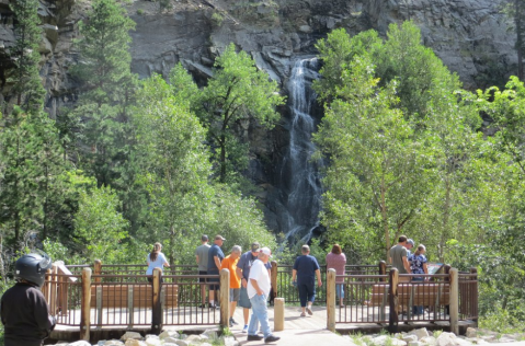 Plan A Visit To Bridal Veil Falls, South Dakota's Beautifully Blue Waterfall