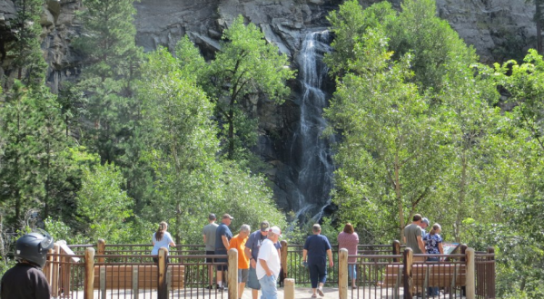 Plan A Visit To Bridal Veil Falls, South Dakota’s Beautifully Blue Waterfall