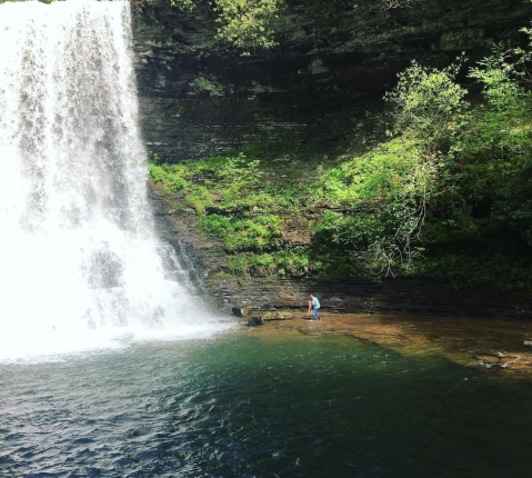 Swim At The Bottom Of A Multi-Tiered Waterfall After The 2-Mile Hike To Cascade Falls In Virginia