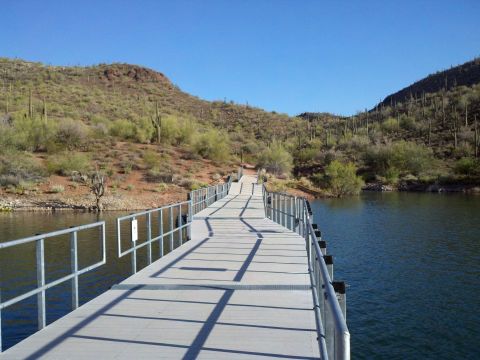 Cross A Giant Floating Bridge With Awesome Views On The Pipeline Canyon Trail In Arizona