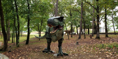 Travel To The Age Of Dinosaurs When You Explore The 21 Acres Surrounding The Mid-America Science Museum In Arkansas