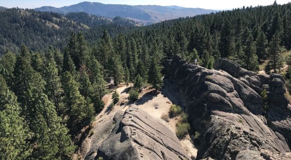 Just A Short Drive From Boise, The Hike To Stack Rock In Idaho Ends With 360-Degree Views Of The Forest