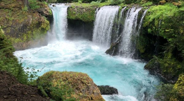Plan A Visit To Spirit Falls, Washington’s Beautifully Blue Waterfall