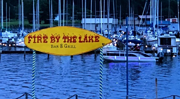 Experience An Incredible View And Delicious Food At Fire By The Lake, A Lakeside Restaurant In Alabama