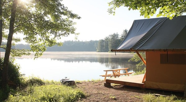 The Secluded Glampground In New Hampshire That Will Take You A Million Miles Away From It All