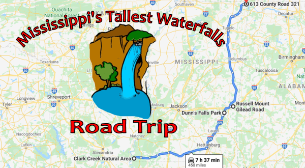 Spend The Day Exploring Mississippi’s Tallest Falls On This Wonderful Waterfall Road Trip