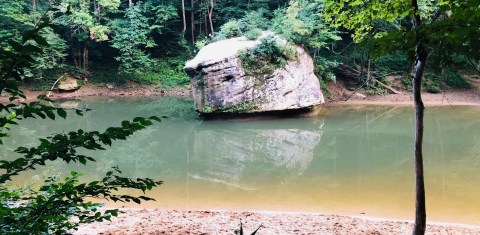 Cross A Suspension Bridge And Cool Off In A Swimming Hole Along This Scenic Trail In Kentucky