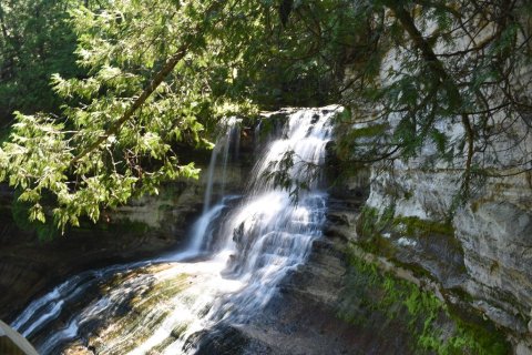 This Easy, Mile-Long Trail Leads To Laughing Whitefish Falls, One Of Michigan’s Most Underrated Waterfalls