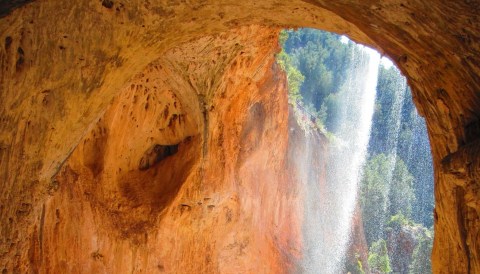 Plan A Visit To The Beautifully Blue Waterfall At Tonto Natural Bridge State Park In Arizona