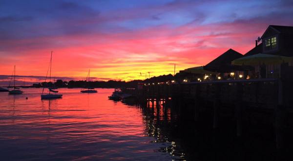 Pull Up A Chair And Watch A Picturesque Harbor Sunset While You Dine At Breakwater In Connecticut