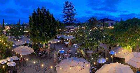 Soak Up The Summer Sun On This Dreamy Outdoor Patio At Stone Brewing World Bistro And Gardens In Southern California
