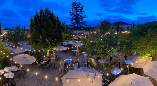 Soak Up The Summer Sun On This Dreamy Outdoor Patio At Stone Brewing World Bistro And Gardens In Southern California