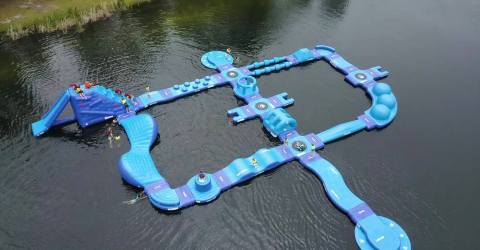 Charleston Aqua Park Is A Floating Waterpark In South Carolina That's Fun For The Whole Family