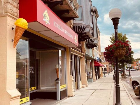 Try A Dish Of The Novelty German Spaghettieis At MN Eis, A Tasty Ice Cream And Candy Shop In New Ulm, Minnesota