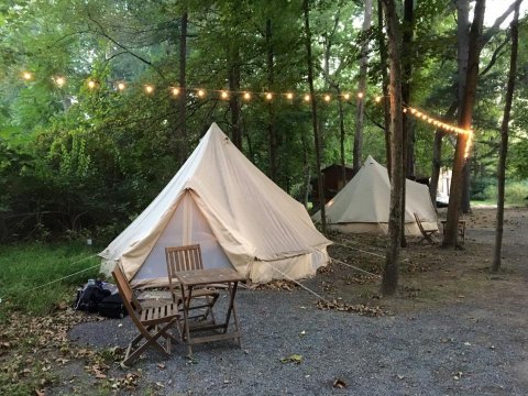 The Dreamy Yurts At Shawnee Inn Are In An Idyllic Setting, Making Them An Ideal Summer Destination In Pennsylvania