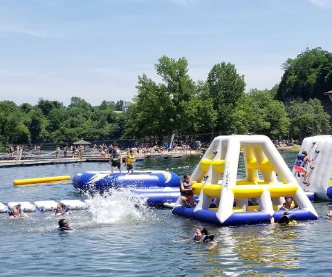 Brownstone Park Is A Floating Waterpark In Connecticut That's Fun For The Whole Family