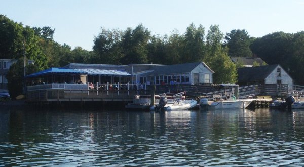 You Can Dock Your Boat And Walk Right Up To BG’s BoatHouse, An Incredible Waterside Restaurant In New Hampshire