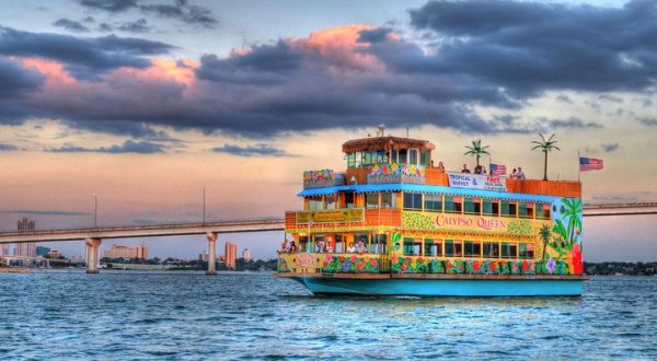 Enjoy A Tropical Sunset Cruise Aboard The Calypso Queen In Florida