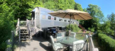 Spend The Night In A Historic Railcar Right On Skaneateles Lake In New York