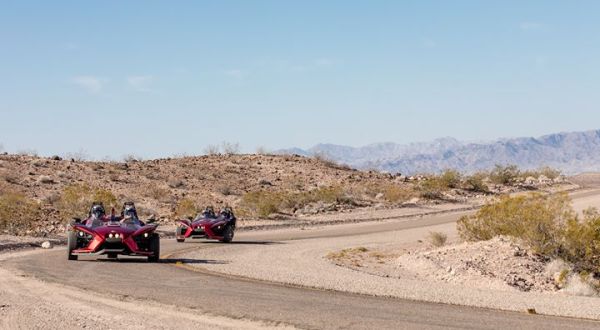 You Can Hit The Desert In A 3-Wheeled Roadster With Adrenaline Rush Slingshot In Nevada