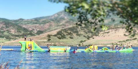 Island Aqua Park Is A Floating Waterpark In Utah That's Fun For The Whole Family