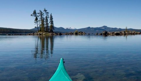Oregon's Waldo Lake Is A Kayaker's Paradise with Clear Water And Islands To Explore