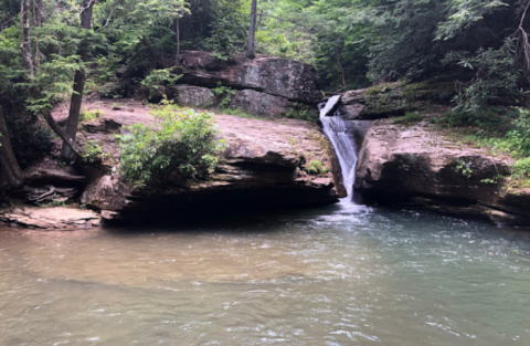 Swim Underneath A Waterfall At This Refreshing Natural Chute In West Virginia