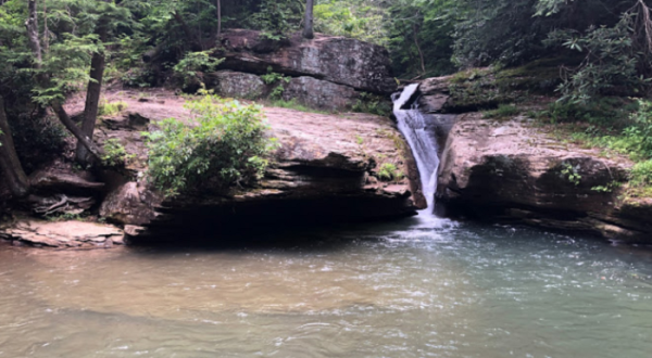Swim Underneath A Waterfall At This Refreshing Natural Chute In West Virginia