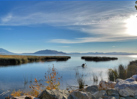 Take A Relaxing Stroll Through Utah Lake State Park And Discover A Dazzling View To Remember In Utah