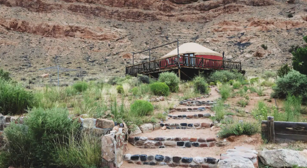 Enjoy A Relaxing, Rustic Stay At This Hillside Yurt In Abiquiu, New Mexico