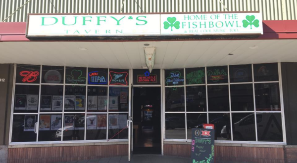 Bring Some Friends And Dive Into A Huge Fishbowl Drink At Duffy’s Tavern In Nebraska