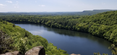 Gaze Over Breathtaking Panoramic Views On The Chauncey Peak Trail In Connecticut