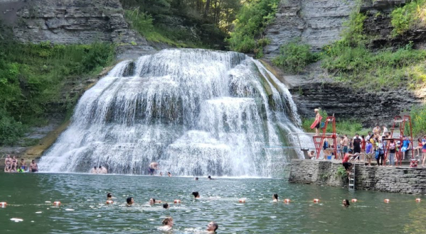 Enfield Falls Swimming Hole Is A Short Hike In New York That Leads You To A Pristine Swimming Hole