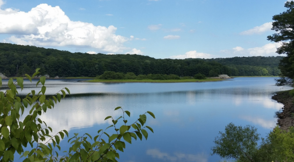 Hike Near A Crystal Clear Reservoir On The Saugatuck Trail, A Peaceful Getaway In Connecticut