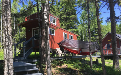 You'll Love The View Of Lake Superior When You Stay In This Train Caboose Cabin In Minnesota