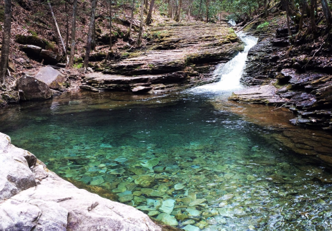 Plan A Visit To Devil's Bathtub, Virginia's Beautifully Blue Waterfall Swimming Hole