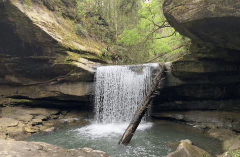 Dog Slaughter Falls Trail Is A 2-Mile Hike In Kentucky That Leads You To A Pristine Waterfall Swimming Hole