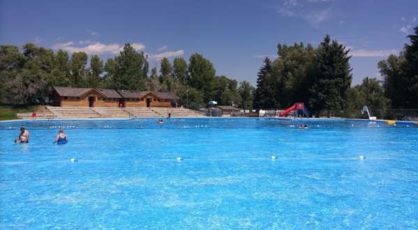 Relax In A Summertime Wonderland At The Biggest Freshwater Swimming Pool In Wyoming