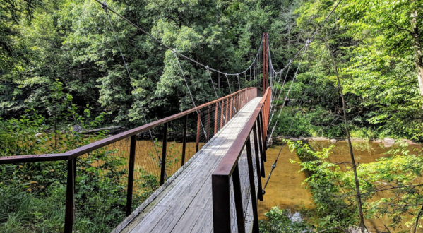 Walk Over A Gorgeous Bridge On The Bee Brook Loop, An Easy 2-Mile Hike In Connecticut