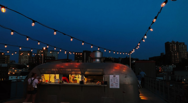 An Outdoor Dinner And A Movie Combo On Bayside Bowl’s Roof Is The Perfect Plan For A Summer Evening In Maine