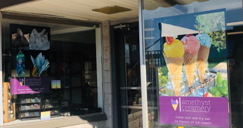 Treat Yourself To Ice Cream And Shop For Unique Gifts At Amethyst Creamery, A True Gem In Washington