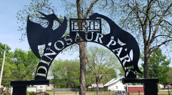 Feel Like You’re Stomping Through The Age Of Dinosaurs At The Educational Erie Dinosaur Park In Kansas