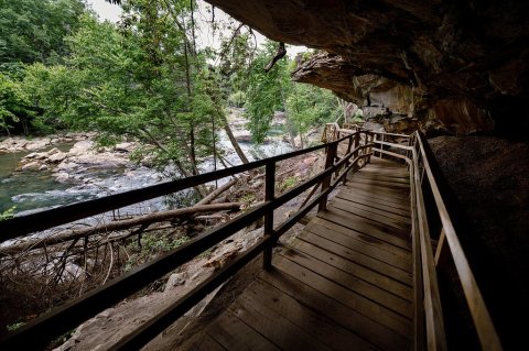 Hike Under A Rock Overhang and Hop Into The River To Beat The Heat At This West Virginia State Park