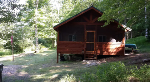Stay In This Cozy Little River Cabin In West Virginia For Less Than $80 Per Night